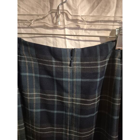 Charter Club Skirt Womens Multi Plaid Lined Vent Back Woman's Skirt New Size 18 - Picture 2 of 9